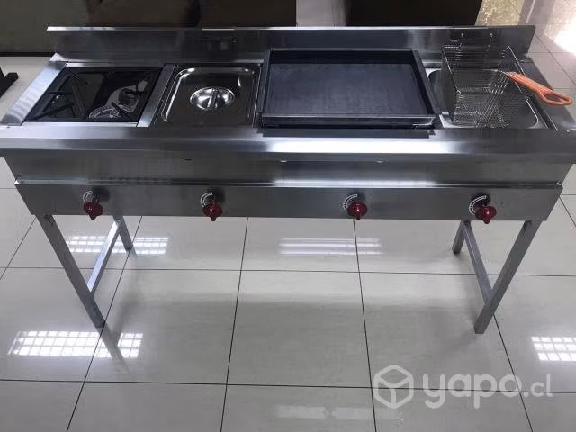 Cocina Industrial 4 estaciones