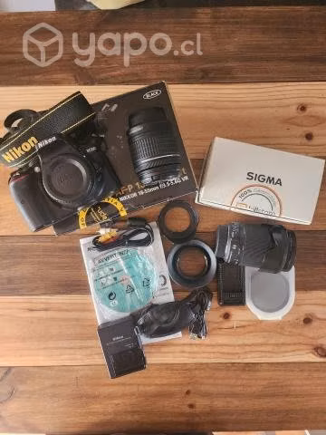 Nikon D5300 + Nikon 18-55 + Sigma 18-300