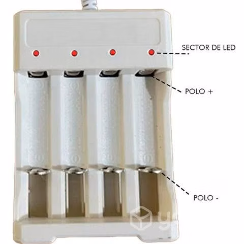 Cargador De Pilas Aa Aaa Usb Para 4 Pilas