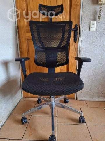 Silla ergonómica alta gama IOO Black - Imagen 2