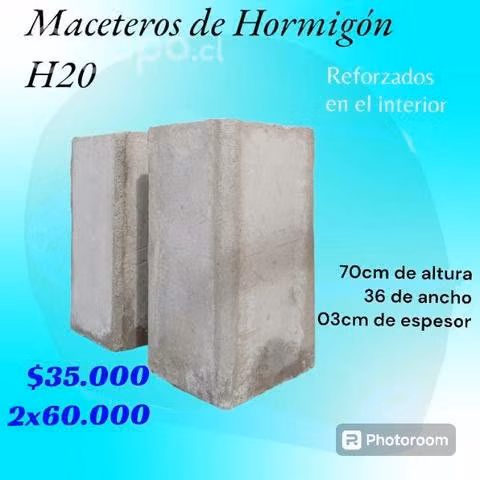 Maceteros de hormigón