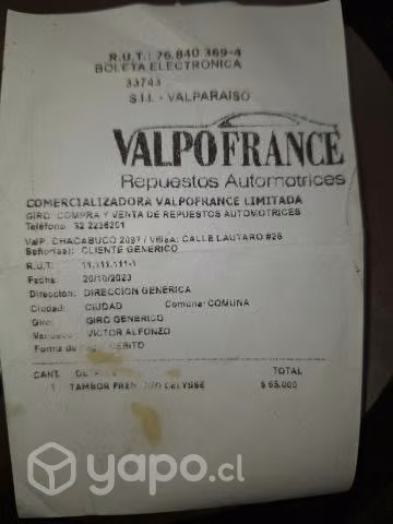 Tambores de freno 208