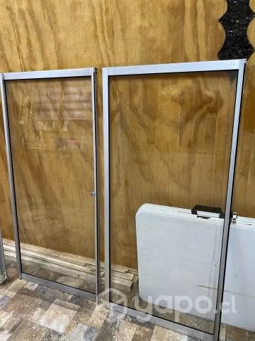 120x130cm aluminio vidrio simple