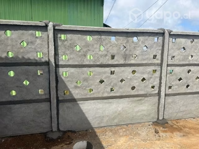 Cierre e instalación de perímetro con panderetas