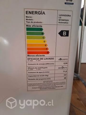 Lavadora LG 9Kg