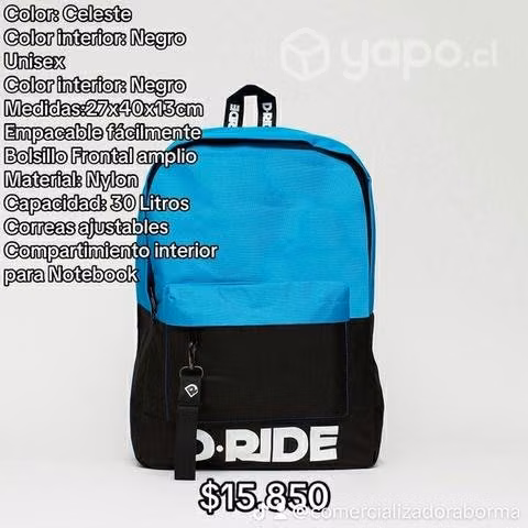 Remato +400 mochilas especial para iniciar pyme