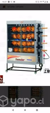 Máquina de pollos asados