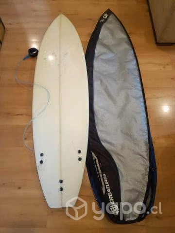 Tabla de surf epoxy 6,5 + Leash + Funda - Imagen 2
