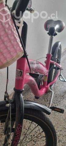 Bicicleta Rosa Monster High - Imagen 3