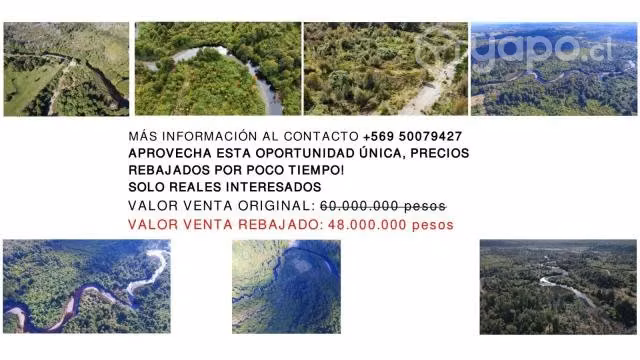 Terreno Ancud Chiloé orilla río
