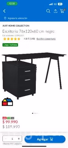Mesa y silla de escritorio