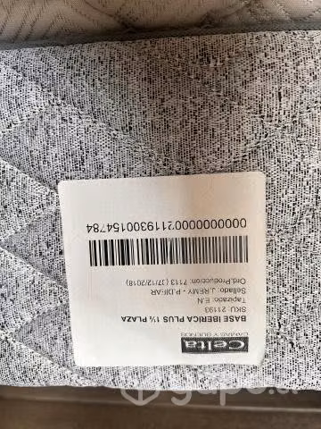 Cama plaza 1.5 Celta