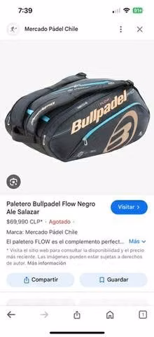 Paletero bull pádel y Dunlop pádel