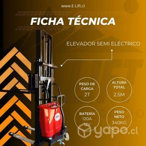 Apilador semi eléctrico