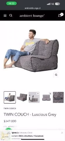 Sillones tipo puff ambient lounge