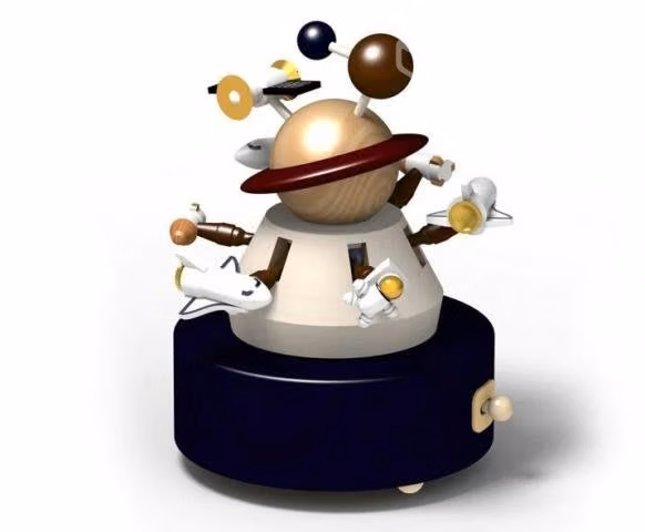 Caja musical Wooderful life Outer Space