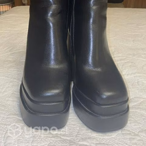 Tacones cuero 39 negros