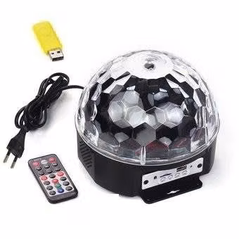 Esfera led de colores para fiestas con parlante Bl