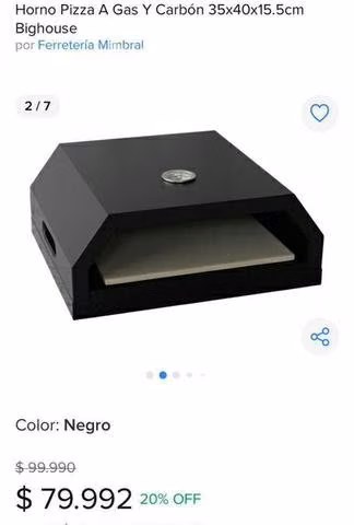 Horno para pizza a gas o carbón