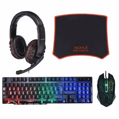 KIT GAMER 4 EN 1 - Teclado Mouse Audifonos Mouse P - Imagen 3