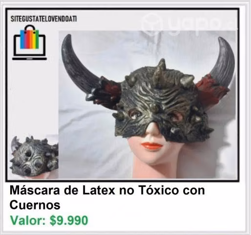 Máscara con Cuernos
