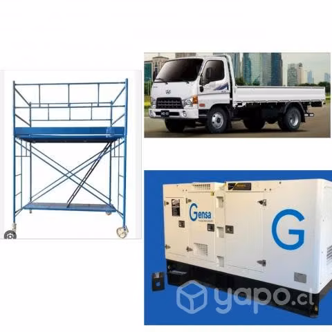 Arriendo Generador Andamios Fletes