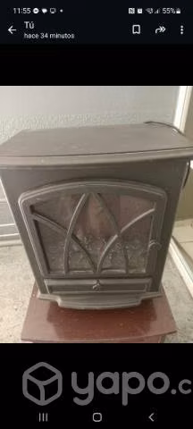 Estufa Eléctrica Estilo Chimenea Sin Uso
