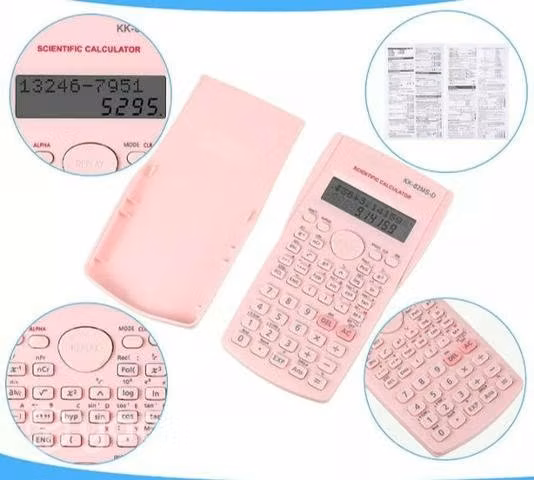 Calculadora científica rosada