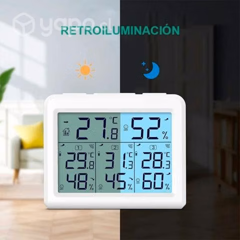 Medidor Temperatura Humedad Inalambrico Int Ext 3