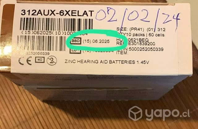 Pilas Rayovac 312, nuevas - Imagen 2