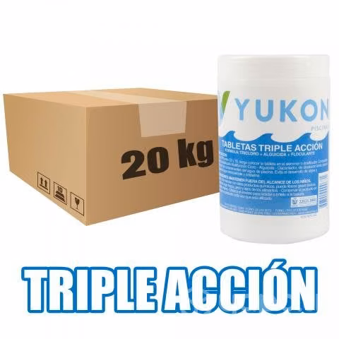 Cloro en tableta triple acción caja 20 kg