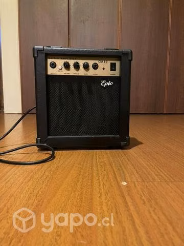 Guitarra eléctrica + amplificador + mástil