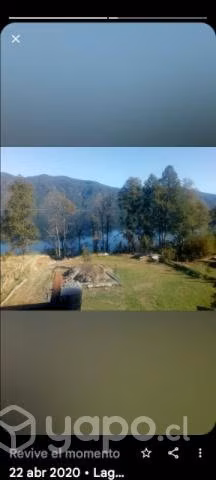 Vendo 1/2 hectárea a orillas lago colico .