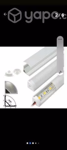 Perfiles aluminio 3 metros para led