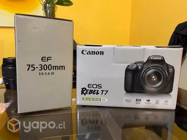 Cámara Canon Eos Rebel T7 kit