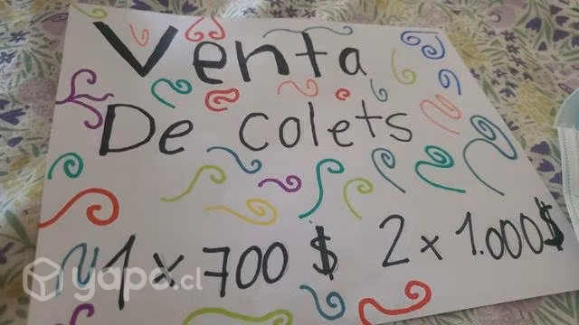 Colets peluditos de diferente colets