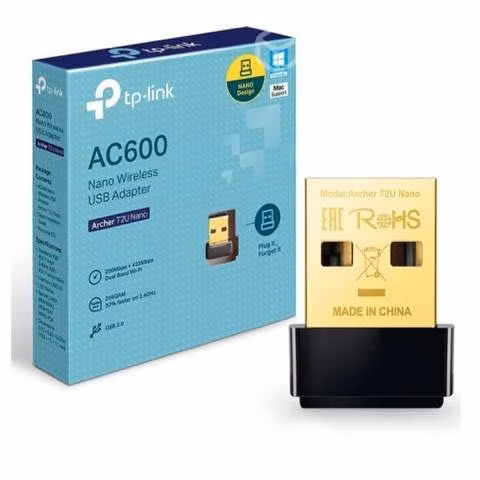 Adaptador wifi tp-link t2u nano usb, doble banda, - Imagen 3