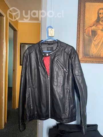 chaqueta de cuero auténtico