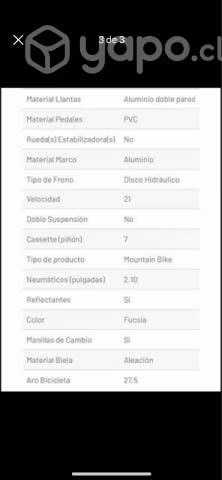 Bicicleta lahsen 27.5