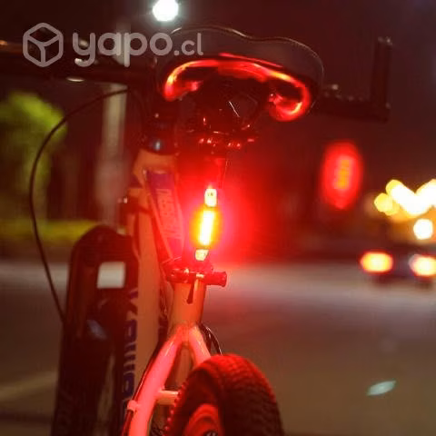 Luz de advertencia para bicicleta recargable C/U - Imagen 4