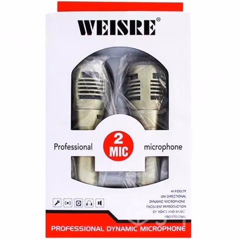 Microfonos con cable (SET DE 2 MICROFONOS)