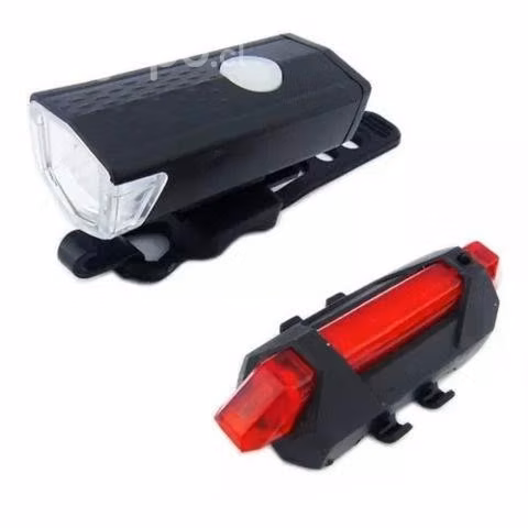 Pack Luz Bicicleta Delantera Y Trasera Recargable