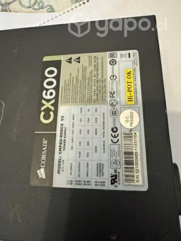Fuente de poder corsair 600w - Imagen 3