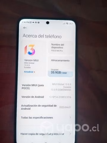 Celular xaomi poco mate 4 pro /128 gb
