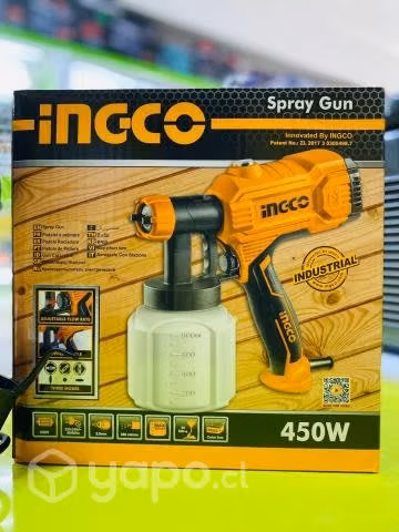 Pistola de pintar 450w 800ml spg3508 ingco