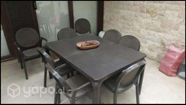 Comedor extensible con 8 sillas - Imagen 2