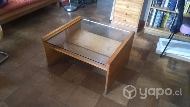Mesa de centro Muebles Sur, Madera con Cristal Tem
