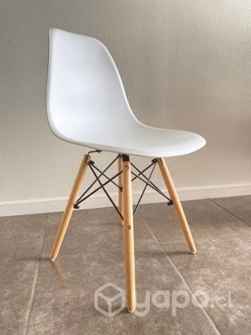 Juego de comedor cubierta de vidrio, con 4 sillas