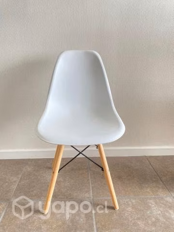 Juego de comedor cubierta de vidrio, con 4 sillas