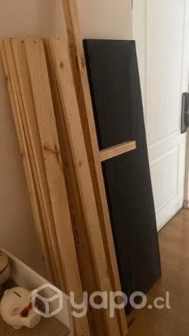 Cama de dos plazas con respaldo negro - Imagen 3